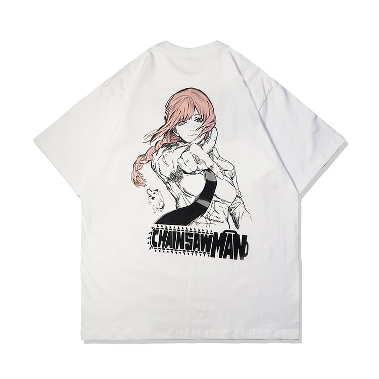 Pure Cotton Chainsaw Man Makima T-shirt