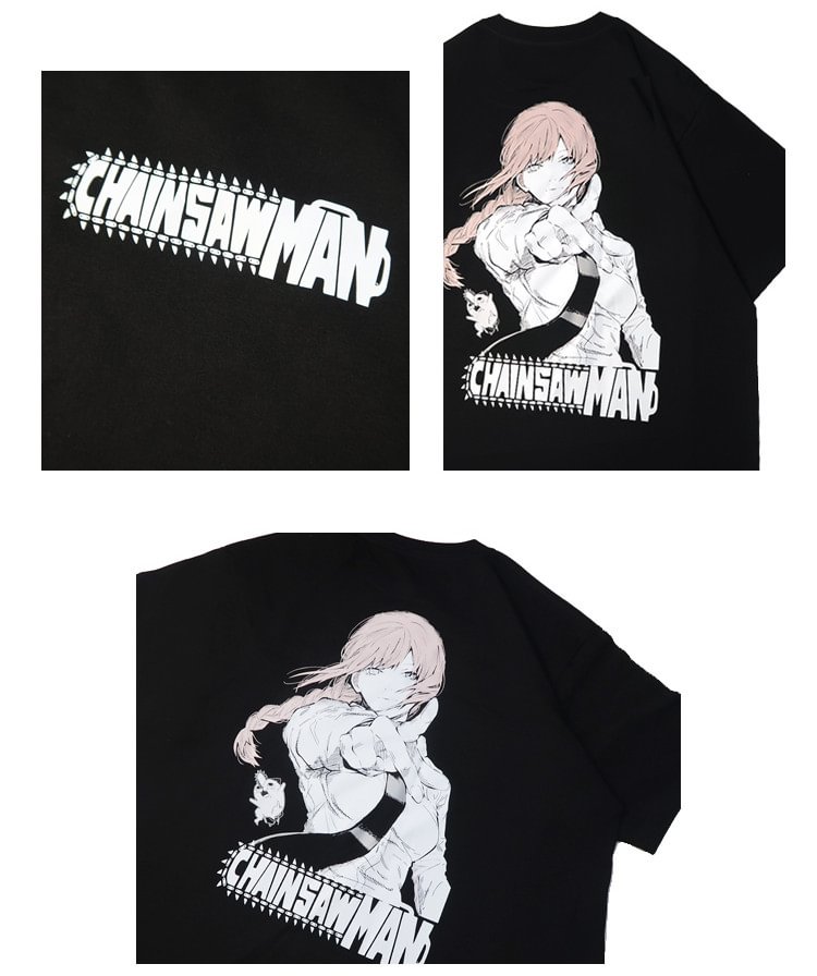 Pure Cotton Chainsaw Man Makima T-shirt