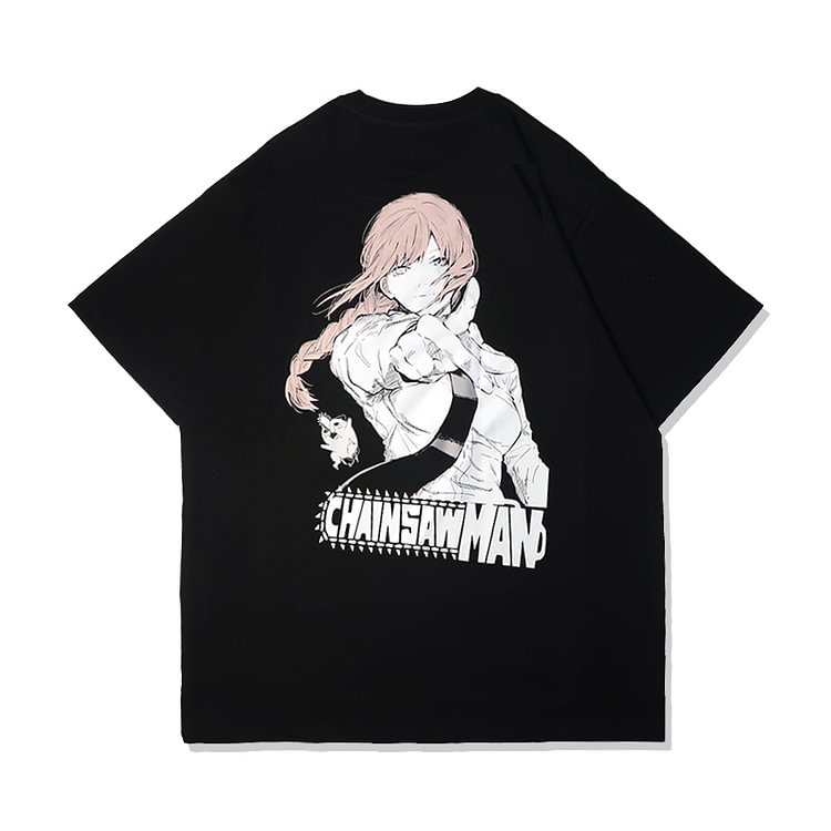 Pure Cotton Chainsaw Man Makima T-shirt