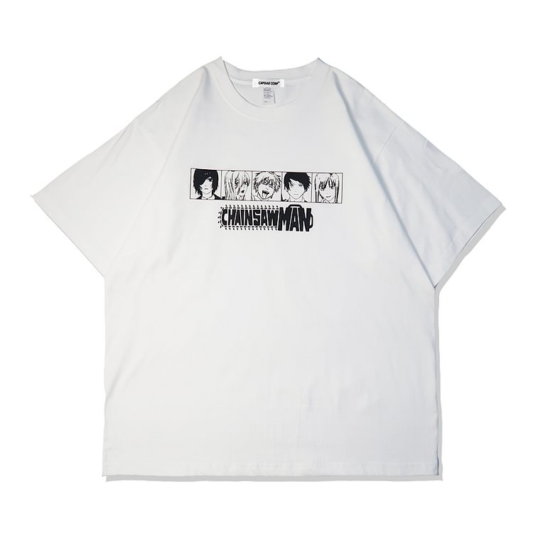 T-shirt style manga homme tronçonneuse pur coton