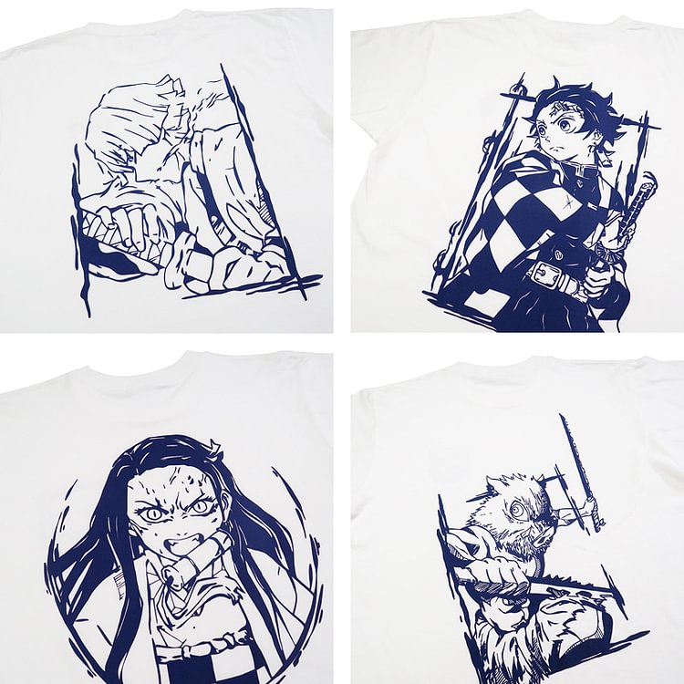 T-shirt Anime Demon Slayer en pur coton