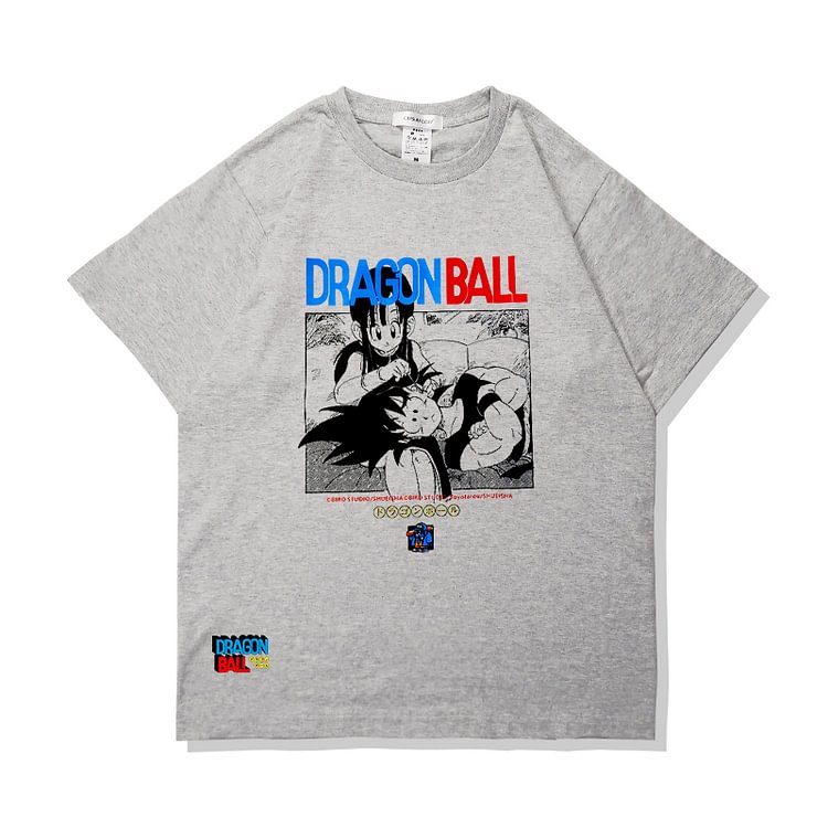 T-shirt Dragon Ball pur coton Goku Chichi