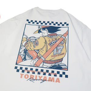 Koszulka z czystej bawełny Dragon Ball Goku Retro