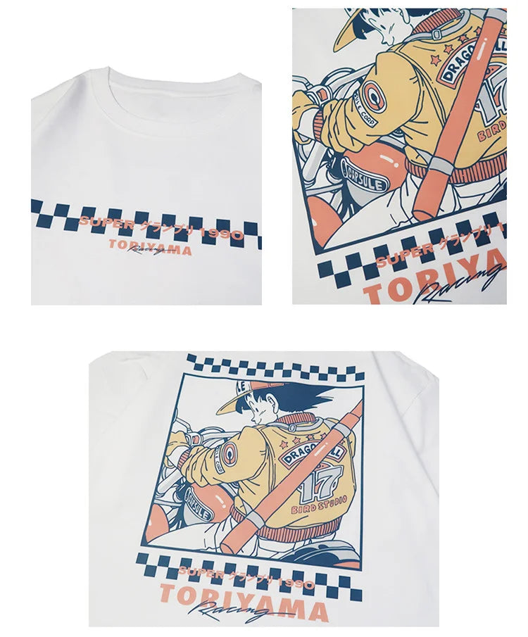 T-shirt rétro Dragon Ball Goku pur coton