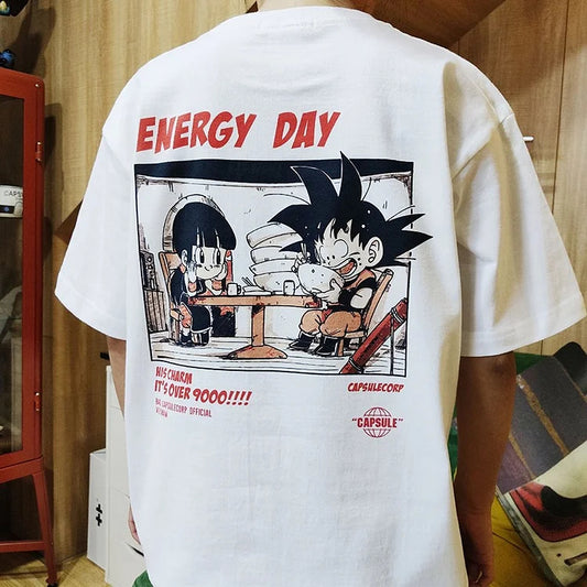 Pure Cotton Dragon Ball Goku & Chichi T-shirt