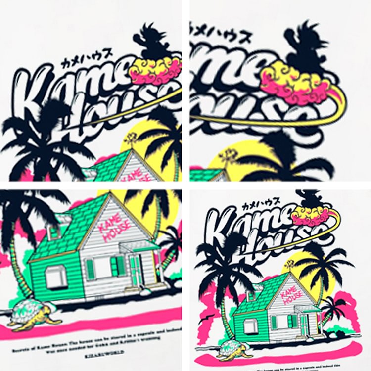 Pure Cotton Dragon Ball Kame House Summer T-shirt