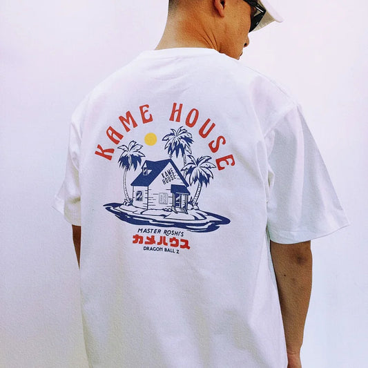 T-shirt Dragon Ball Kame House en pur coton