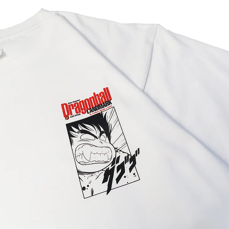 T-shirt rétro Dragon Ball Landmark en pur coton