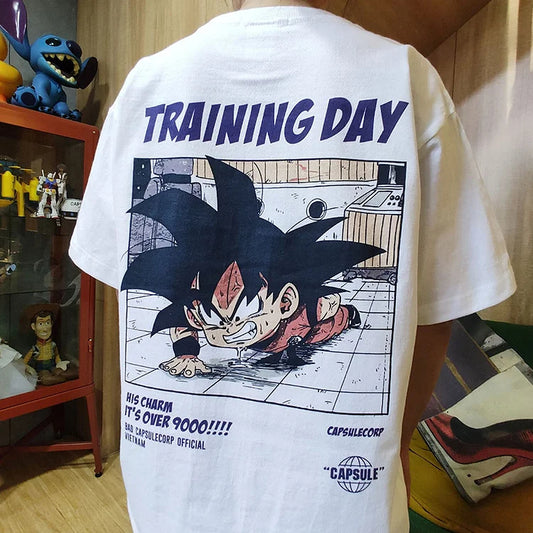 T-shirt en pur coton Dragon Ball Little Son Goku Traning Day