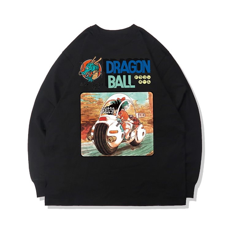 T-shirt Dragon Ball 100 % coton à manches longues