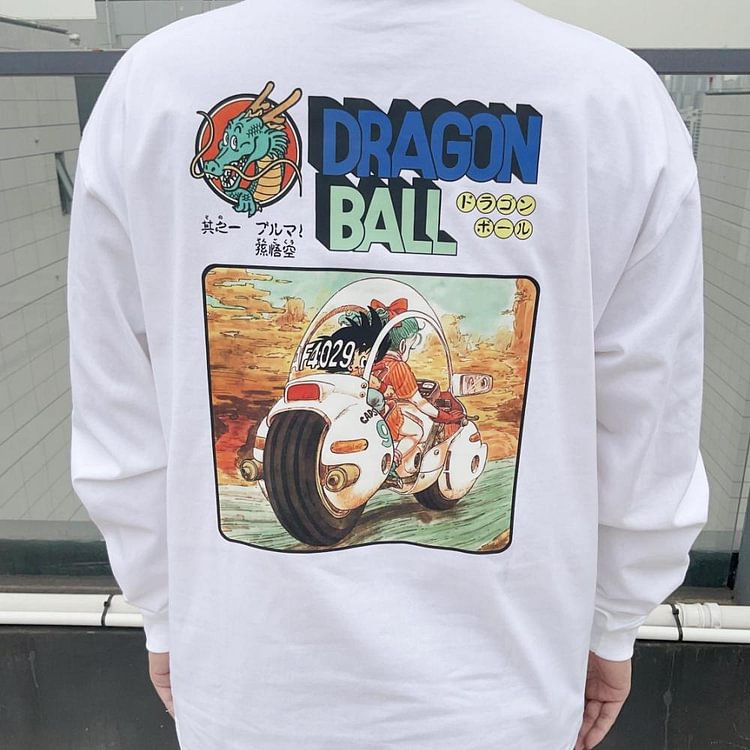 T-shirt Dragon Ball 100 % coton à manches longues