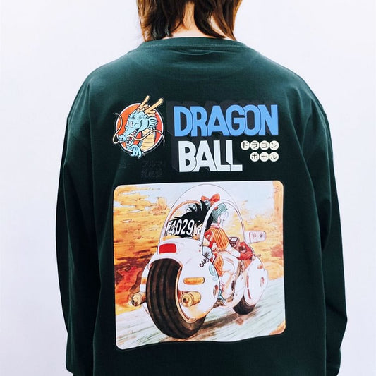 T-shirt Dragon Ball 100 % coton à manches longues