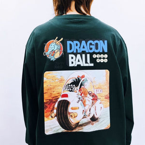 Koszulka z długim rękawem Dragon Ball z czystej bawełny