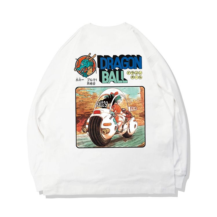 T-shirt Dragon Ball 100 % coton à manches longues