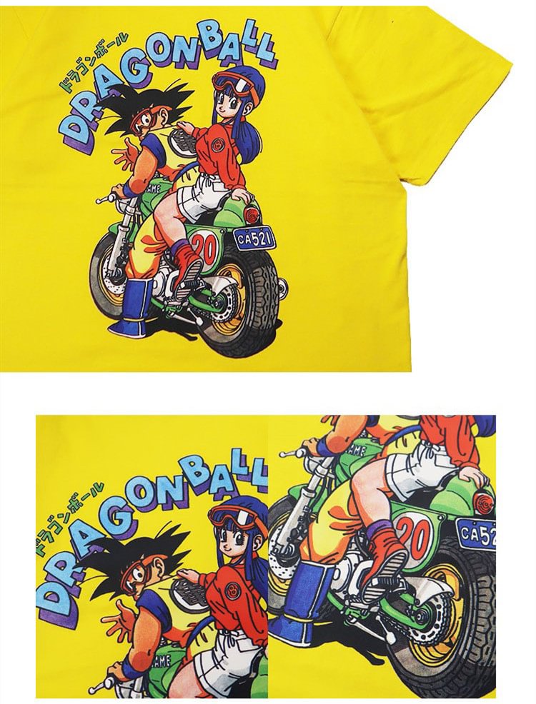 T-shirt rétro Dragon Ball pur coton