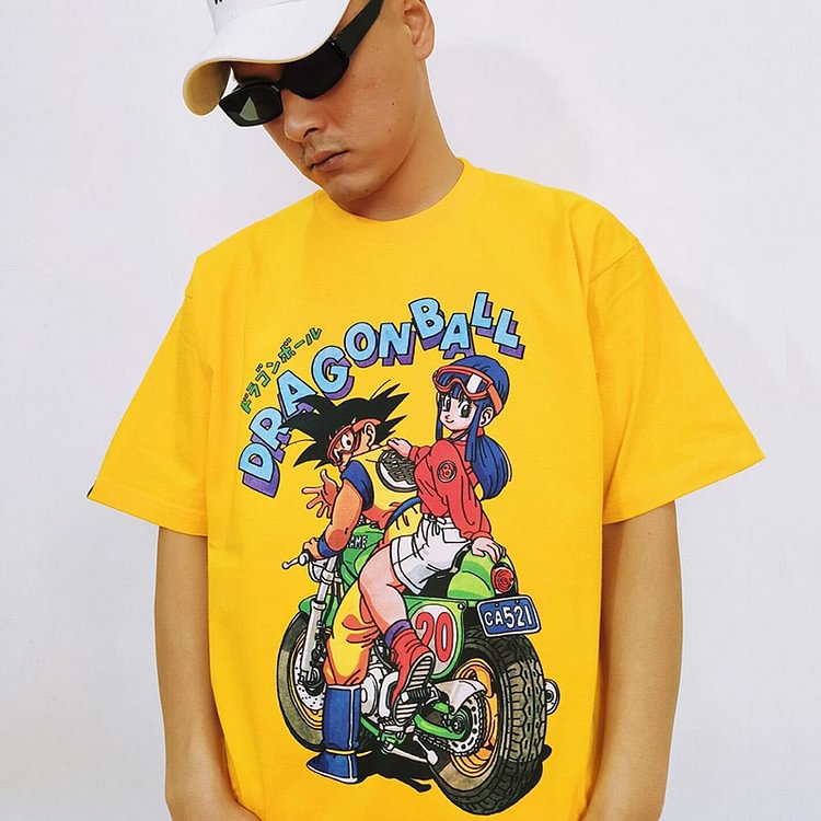 T-shirt rétro Dragon Ball pur coton