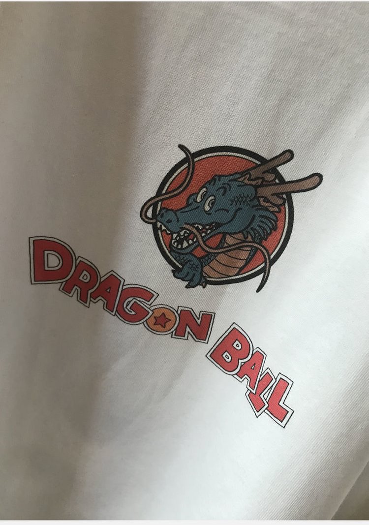 Pure Cotton Dragon Ball Shenron Anime Retro DTG Printed T-shirt