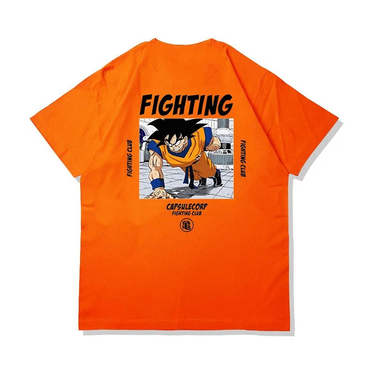 T-shirt Dragon Ball Son Goku en pur coton pour la journée d'entraînement