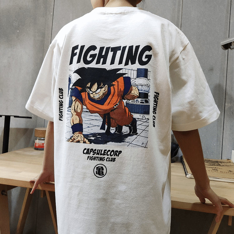 T-shirt Dragon Ball Son Goku en pur coton pour la journée d'entraînement