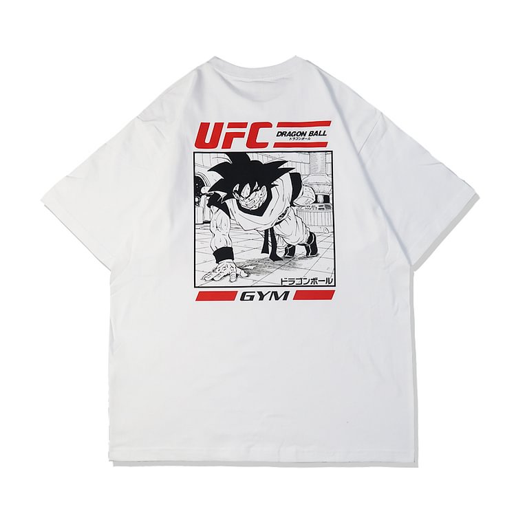 T-shirt Dragon Ball UFC Goku pur coton