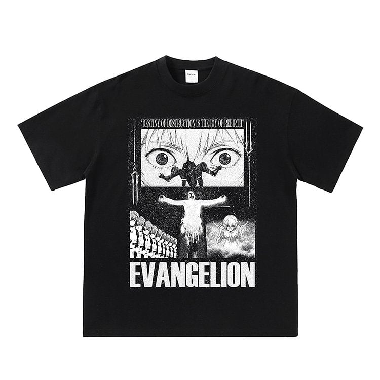 T-shirt esthétique pur coton Evangelion Ayanami Rei