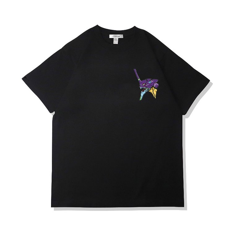 T-shirt brodé Evangelion pur coton