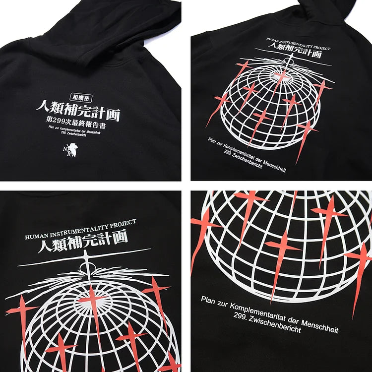 Pure Cotton Eva Human Instrumentality Project Anime Hoodie