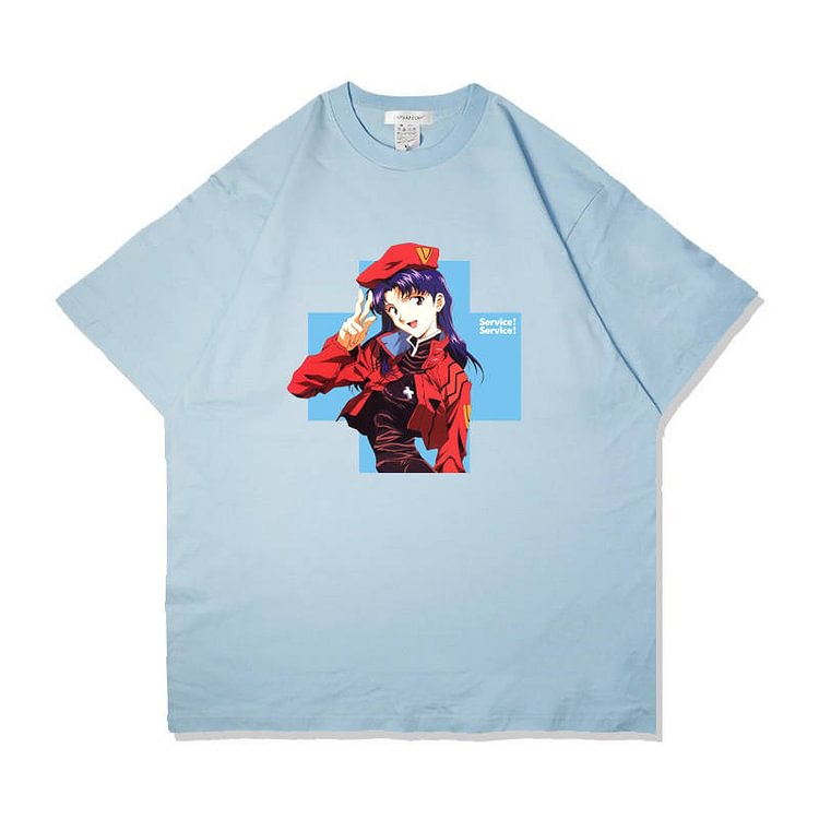 T-shirt mignon pur coton Evangelion Katsuragi Misato