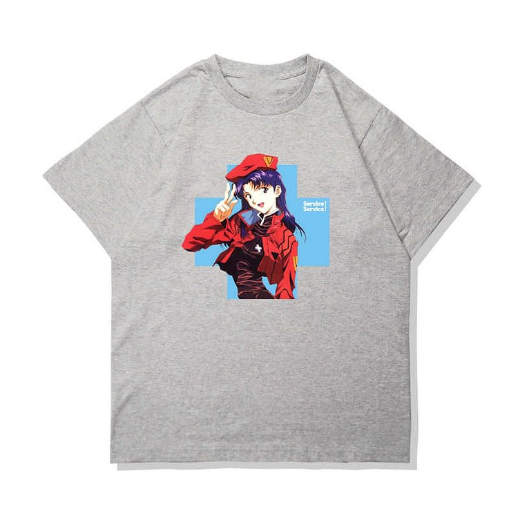 T-shirt mignon pur coton Evangelion Katsuragi Misato