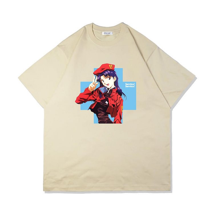 Pure Cotton Eva Katsuragi Misato Cute T-shirt