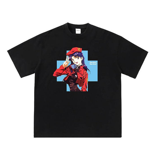 Pure Cotton Eva Katsuragi Misato Cute T-shirt