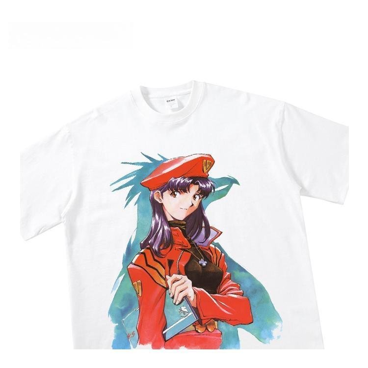 T-shirt Evangelion Katsuragi Misato pur coton