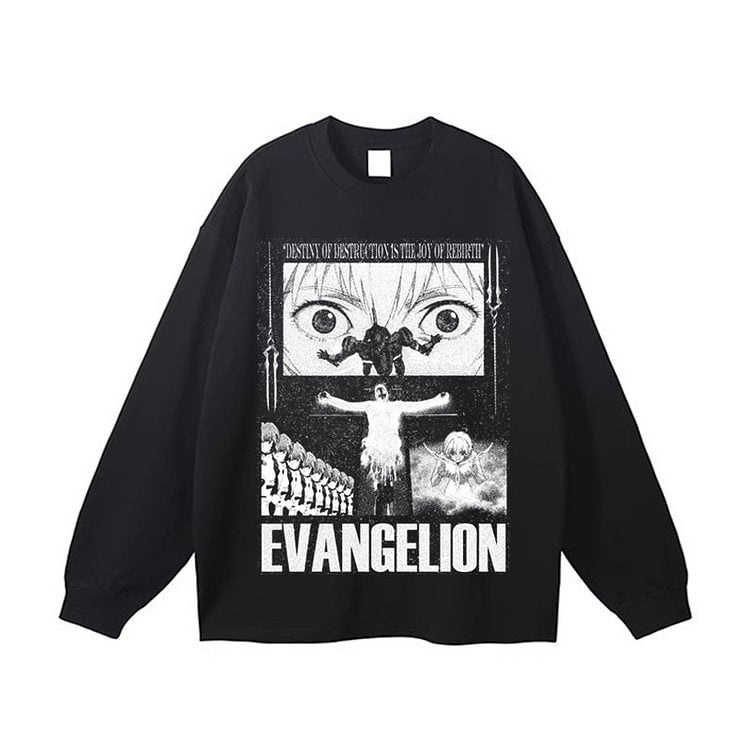 T-shirt à manches longues Evangelion Lilith 100 % coton