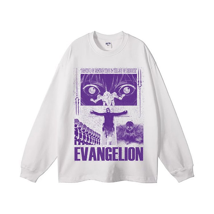 T-shirt à manches longues Evangelion Lilith 100 % coton