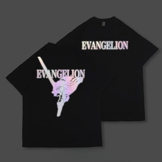 T-shirt réfléchissant Evangelion pur coton