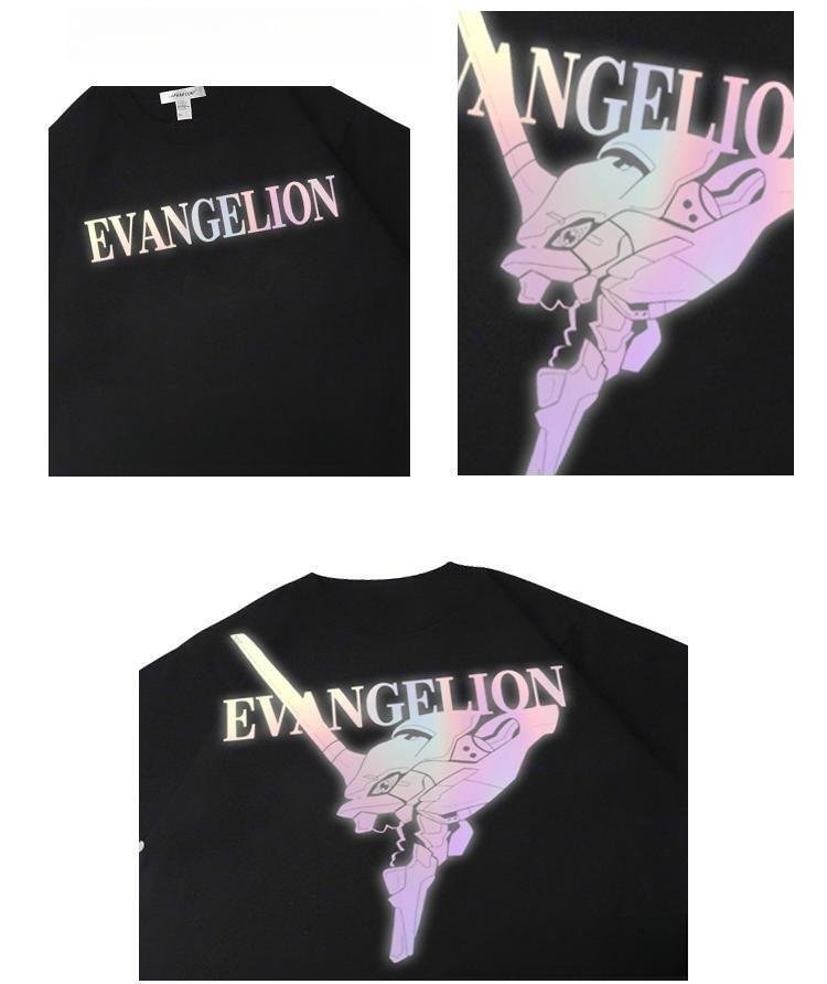 T-shirt réfléchissant Evangelion pur coton