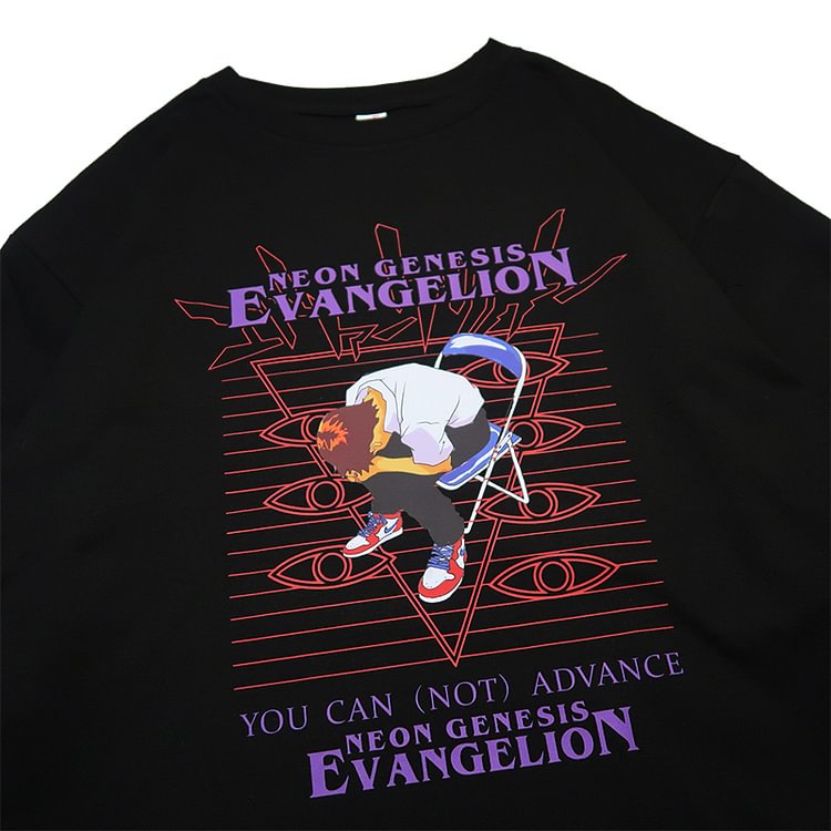 T-shirt à manches longues Evangelion Shinji en pur coton