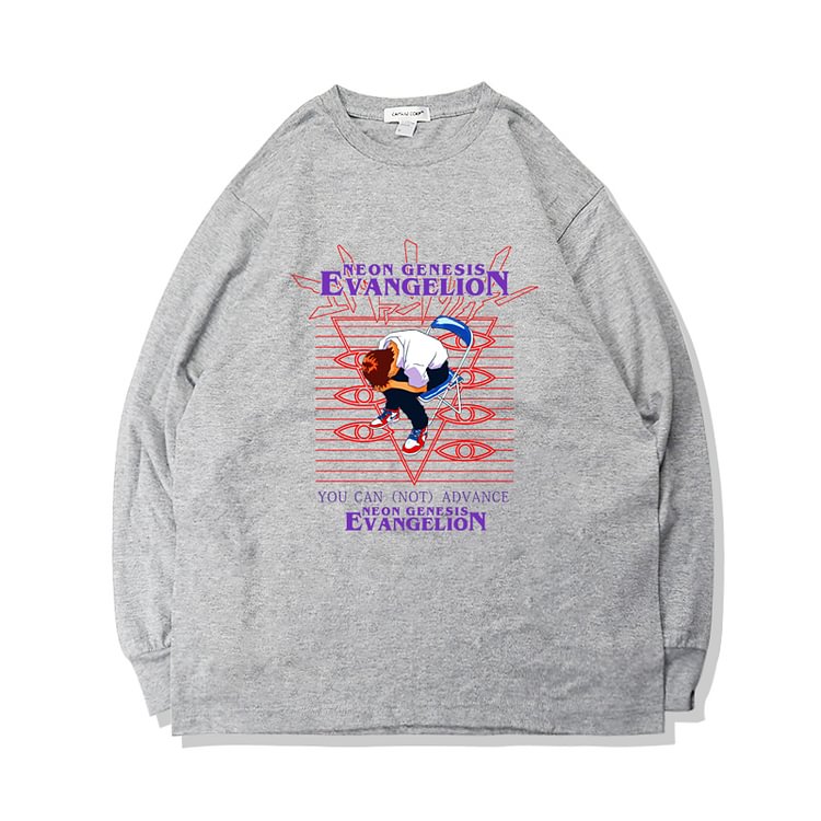 T-shirt à manches longues Evangelion Shinji en pur coton