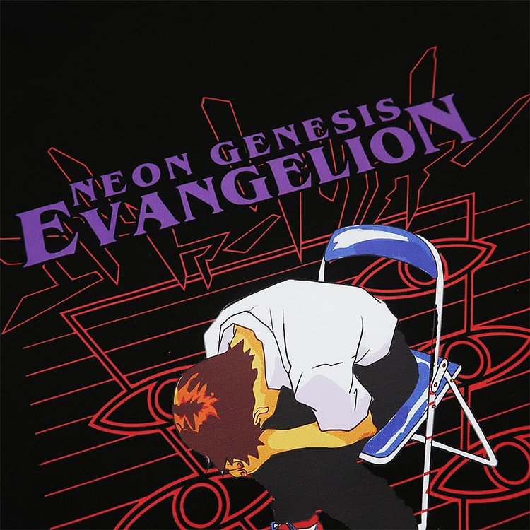 T-shirt à manches longues Evangelion Shinji en pur coton