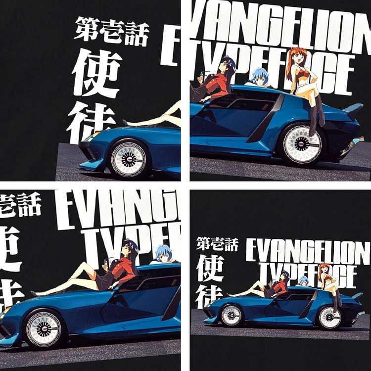 T-shirt tendance Evangelion pur coton