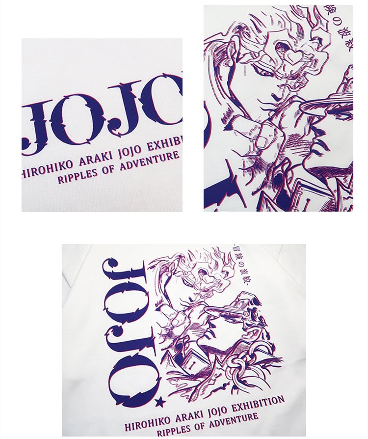 T-shirt Jotaro Dio en pur coton Jojo's Bizzare Adventure