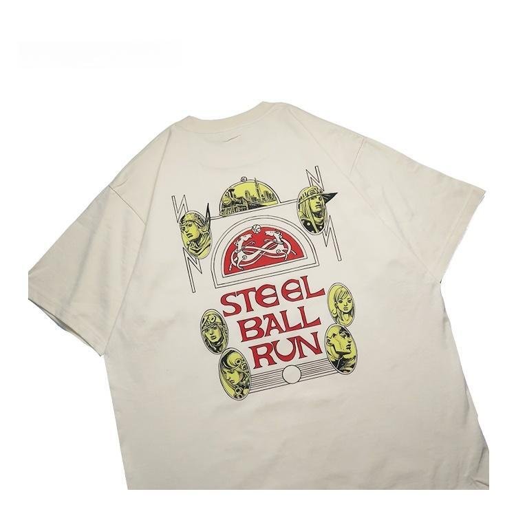 T-shirt Jojo's Bizzare Adventure Steel Ball Run en pur coton