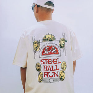 Pure Cotton Jojo's Bizzare Adventure Steel Ball Run T-shirt