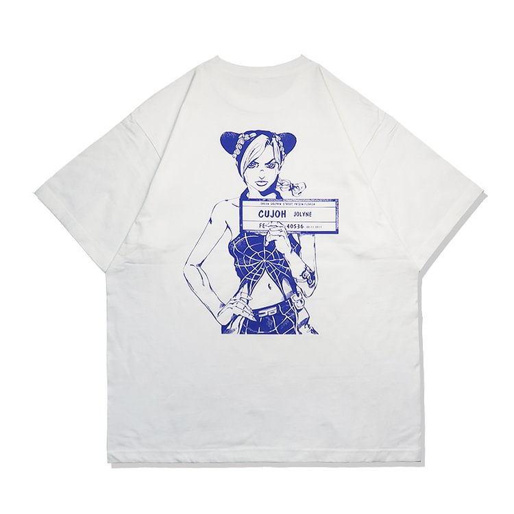 T-shirt Jolyne Cujoh en pur coton Jojo's Bizzare Adventure Stone Ocean