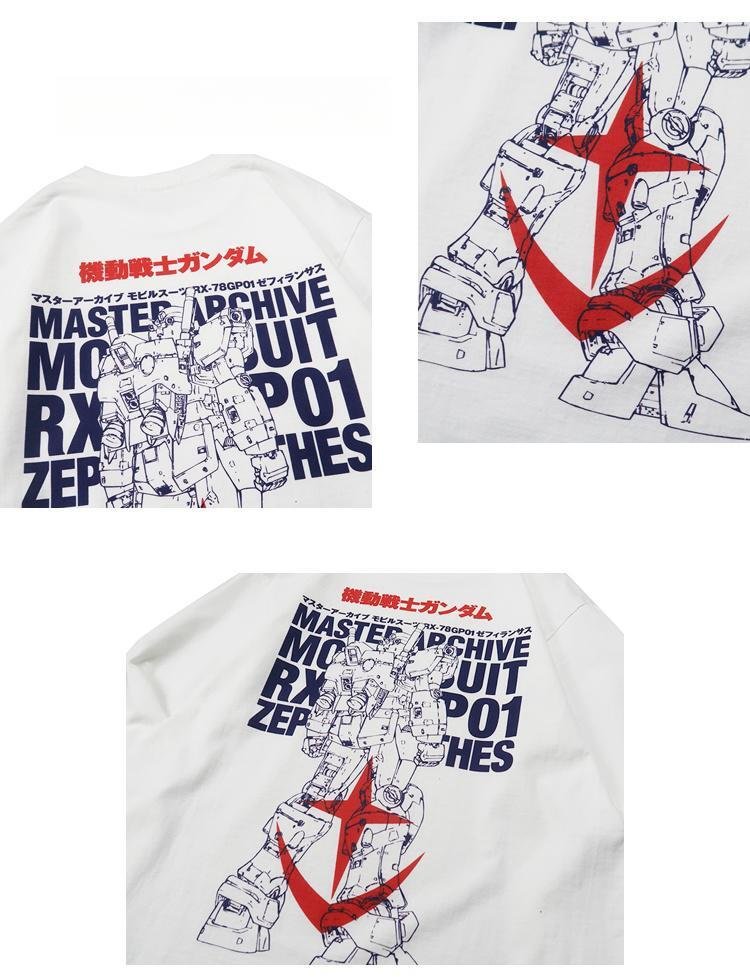 Pure Cotton Mobile Suit Gundam Anime Long Sleeved T-shirt