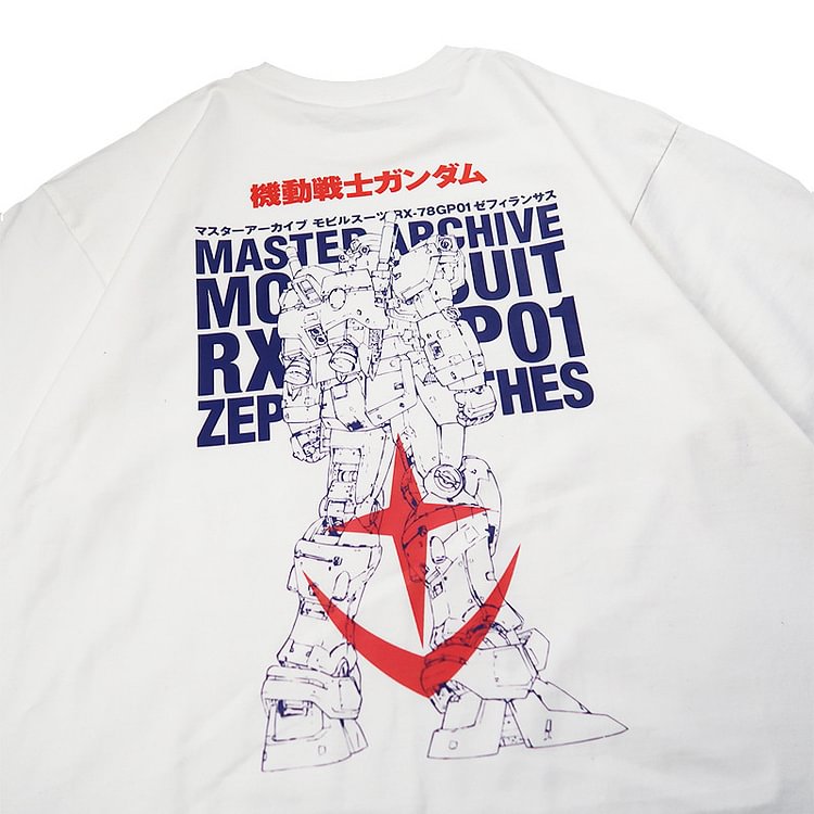 T-shirt Gundam en pur coton pour costume mobile