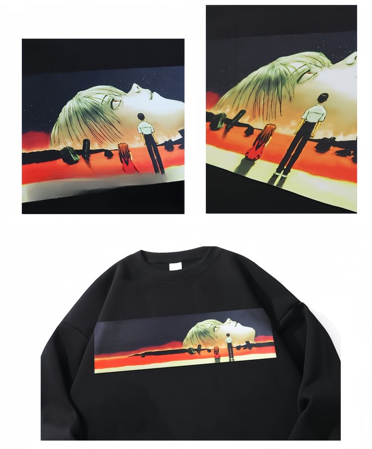 Pull esthétique Neon Genesis Evangelion en pur coton