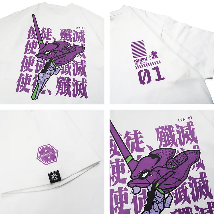 T-shirt pur coton Neon Genesis Evangelion Angel Annihilation