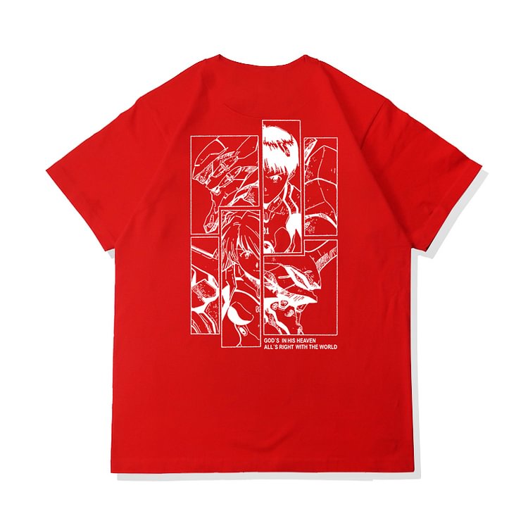 Pure Cotton Eva Anime T-shirt