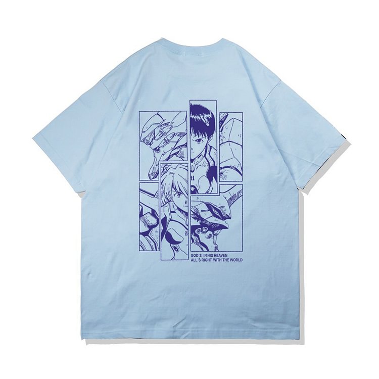 Pure Cotton Eva Anime T-shirt